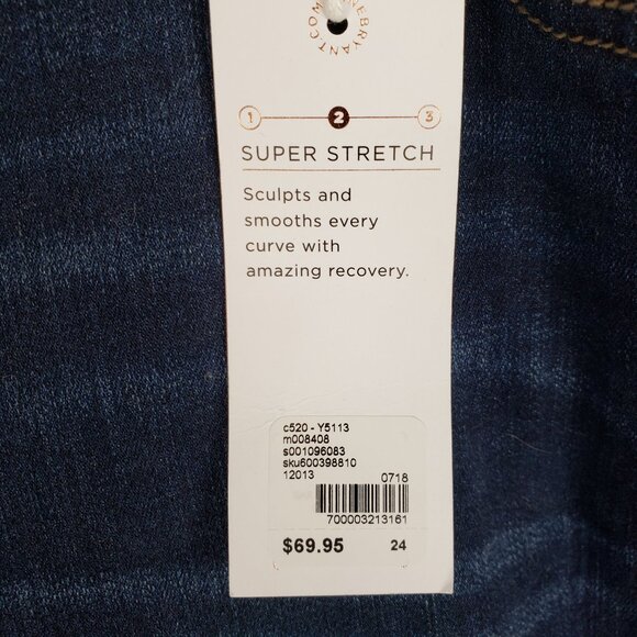 Lane Bryant NWT Super Stretch Boot Jeans Dark Wash Mid Rise Plus Size 24 Bootcut - Picture 3 of 10